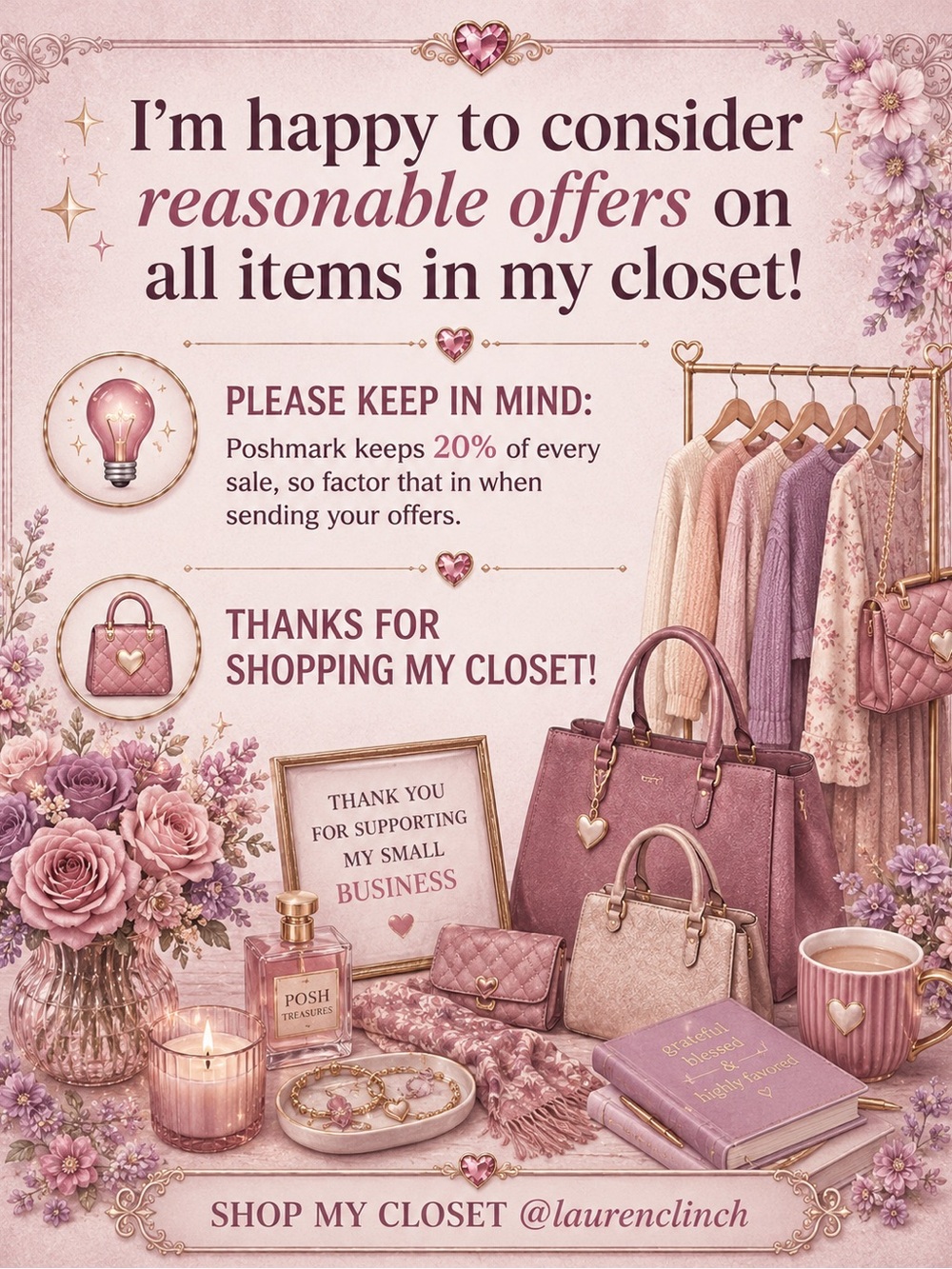 🌸Welcome to @laurenclinch’s Closet | Please Read 🌸 - Picture 9 of 9